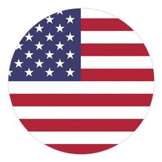 an american flag is shown in the shape of a circle