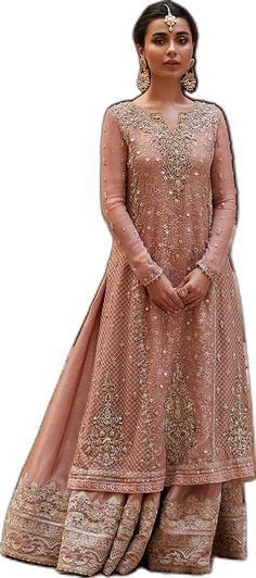 Bollywood Semi-stitched Wedding Dress, Floor-length Wedding Dress With Dupatta For Eid, Anarkali Style Embellished Wedding Dress For Eid, Semi-stitched Wedding Dress For Eid Reception, Eid Wedding Dress With Dabka Work, Bollywood Style Wedding Dress For Eid, Eid Wedding Traditional Wear Hand Embellished, Bollywood Style Wedding Dress With Intricate Embroidery, Bollywood Wedding Dress For Eid