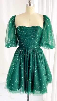 short green sparkly prom dress Green Floor, Floral Pattern Dress, فستان سهرة, Fabric Accessories, Tulle Prom Dress, Tea Length, Homecoming Dress, 2 Set, Above Knee