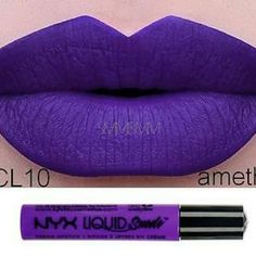 Nyx Liquid Suede In "Amethyst" A Vibrant Purple Doll Up Your Lips In Plush And Vibrant Color!Our Liquid Suede Cream Lipstick Glides On And Sets Into A Striking Matte Finish. Velvety Soft And Waterproof, This Long-Lasting Lippie Creates A Positively Polished Look With Every Swipe Brand New + Sealed!! Vegan Cruelty Free Winter Bundle Up Sale! Bundle Any 2 Items, $Ave 10%! Nyx Purple Lipstick, Nyx High Voltage Lipstick, Black And Purple Lipstick, Deep Purple Lipstick, Nyx Lingerie, Nyx Lip Lingerie, Bright Purple Lipstick, Nyx Liquid Suede