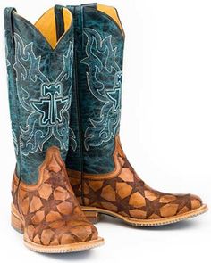 Tin Haul Women's Wish Upon A Star Western Boots - Wide Square Toe, Tan Hunting Rooms, Prom Boots, Boots With Stars, Tin Haul Boots, Tin Haul, Western Fits, Womens Cowgirl Boots, Western Shoes, Boots Wide