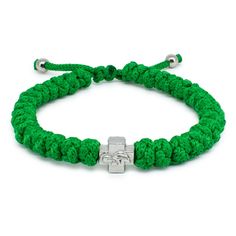 A wonderful adjustable Green Prayer Rope Bracelet. Also known as a Brojanica Bracelet, Komboskini Bracelet, Chotki Bracelet, or simply just Orthodox Bracelet. This is the size-adjustable version of the traditional 33 Knot Prayer Rope bracelet. By pulling on the 2 cords of the sliding knot it can be made smaller or larger. This bracelet has 33 knots and is handmade in line with ancient tradition. Each knot is knotted in a way that it has 7 small interlocking crosses. It also has a metal cross bead with on one side the Holy Theotokos (Virgin Mary) and on the other a decorative cross. Did you know that Saint Anthony The Great is the inventor of the prayer rope? Archangel Gabriel appeared to him in a dream and showed St. Anthony how to tie this special knot that can vanquish the Devil.  Next t Cheap Nickel Free Green Bracelets, Affordable Green Stretch Bracelet For Vacation, Cheap Adjustable Green Stretch Bracelet, Adjustable Green Rosary Bracelet, Cheap Hypoallergenic Green Stretch Bracelet, Cheap Green Traditional Bracelets, Cheap Personalized Green Bracelets, Affordable Green Hypoallergenic Bracelets, Cheap Hypoallergenic Green Bracelets