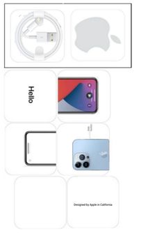 the back side of an iphone with various accessories