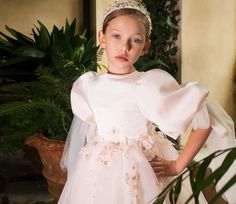 Elevate any special occasion with the Dreamy Vow Luxury Dubai Pearl Flower Girl Dress. Featuring exquisite beading and a princess silhouette, this dress adds a touch of elegance to weddings, birthdays, and evening parties. Crafted with luxurious materials, it is sure to make your little one feel like royalty. Princess Style First Communion Dress For Pageant, Princess Ball Gown For First Communion, Princess Organza Pageant Dress For First Communion, Elegant Pink Ball Gown For First Communion, Princess Style Gown With Fitted Bodice For First Communion, Elegant Princess Dress With Fitted Bodice For First Communion, Elegant Organza Princess Dress For Pageant, Elegant Organza Pageant Dress For Baptism, Elegant Organza Pageant Dress