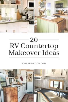 the top 20 rv countertop makeover ideas