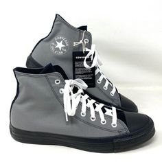 Converse Ctas High Top Canvas Gray Black Women Size Sneakers Custom A03947c-Bkgr Brand New With Box. 100% Authentic! Customized. We Could Tell You That It’s The Og Basketball Shoe, Created Over 100 Years Ago. Or That The Design Has Largely Stayed The Same, Because Why Mess With A Good Thing. Or How It Became The Unofficial Sneaker Of All Your Favorite Artists And Musicians, Who Each Made It Their Own. Yeah, We Could Share A Lot Of Stories, But The One That Matters Most Isn’t Oursit’s Yours. It’s Gray Vulcanized Sole Sneakers For Streetwear, Gray Urban Sneakers With Laces, Gray Mid-top Sneakers For Streetwear, Gray Lace-up Canvas Shoes With Rubber Sole, Gray High-top Sneakers With Vulcanized Sole For Streetwear, Black Canvas Sneakers With Boost Midsole, Black High-top Canvas Shoes For Outdoor, Gray Canvas Shoes For Streetwear, Gray Canvas Sneakers With Vulcanized Sole