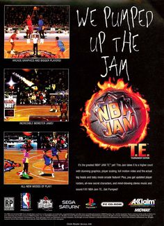 an advertisement for the new york nets basketball game, we plumped up the jam