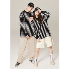 Unisex Loose Cotton Striped Long-Sleeved Pullover T-Shirt
Material: 100%Cotton
Style: Pullover

Size: M, L, XL,

Color: Black,
Occasion: Outdoor, Daily, Vacation White Crew Neck Sweater With Striped Sleeves, Casual Striped Long Sleeve Sweater, Casual Cotton Sweatshirt With Striped Sleeves, Casual Long Sleeve T-shirt For Winter, Casual Sweater With Striped Sleeves And Crew Neck, Cotton Crew Neck Sweater With Striped Sleeves, Casual Sweater With Striped Sleeves For Fall, Cotton Sweater With Striped Long Sleeves, Casual Striped Sleeves Sweater For Fall