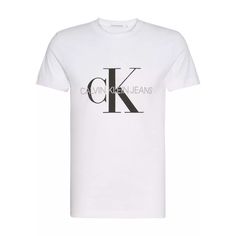 Brand: Calvin Klein Jeans Gender: Men Type: T-Shirts Season: Spring/Summer Color: White Pattern: Print Sleeves: Short Neckline: Round Neck Composition: 100% Cotton Washing: Machine Wash At 30 Summer Monogram Print T-shirt With Short Sleeves, Monogram Print Relaxed Fit Short Sleeve Top, Relaxed Fit Monogram Print Short Sleeve Tops, Casual Short Sleeve Tops With Monogram Print, Classic Cotton Tops With Monogram Print, Casual Monogram Print Crew Neck T-shirt, Cotton Monogram Print Graphic Tee, Crew Neck Graphic Tee With Monogram Print, Monogram Print Crew Neck Graphic Tee