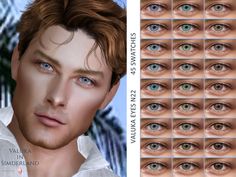 an image of many different colored eyes for males and females to see in the game