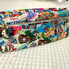 Tokidoki Travel Pouch - Never Used Travel Around The World Good For Cosmetics, Toiletries, Hair Brushes, Makeup, Extra Clothes, Glasses Or Snacks ! Cute Travel Bag With Card Slots, Trendy Multicolor Pencil Case For Everyday Use, Trendy Multicolor Everyday Pencil Case, Cute Travel Pencil Case With Zipper Closure, Fun Multicolor Pencil Case For Everyday Use, Fun Rectangular Pencil Case For Daily Use, Cute Travel Pencil Case Pouch, Cute Travel Pouch Pencil Case, Multicolor Pencil Case With Removable Pouch For School