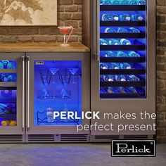 Perlick's Signature Series Undercounter Refrigerator and Wine Column Refrigerator Dimensions, Refrigerator Sizes, Beer Dispenser, Beverage Centers, Stainless Steel Pans, Small Space Storage, Drawer Dividers, Craft Cocktails, Small Storage