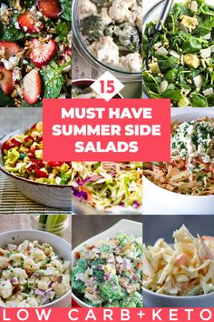 15 must have summer side salads that are low carb and keto