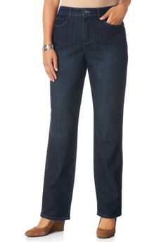 Classic Fit Everyday Denim Pant Average - Christopher & Banks (oddly pins don't work on their website... I like these and the everyday curvy fit) Denim Pant, Short Pants, Bell Bottom Jeans, Banks