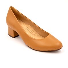 Wirth Eclipse Pump (Women) - Tan Dress-Casual - Heels - The Heel Shoe Fitters Casual Heels, Handmade Shoes, Women's Pumps, Moccasins, Final Sale, Brazil, Leather Upper, Pumps, Heels