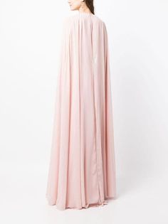 Sachin & Babi Belladonna Cape Gown - Farfetch Cape Gown, Cape Designs, Cape Style, Yoko London, Floor Length Gown, Exclusive Fashion, Lady Dior, Coat Dress, Floor Length