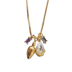 Sofia’s Charm Necklace is  a beautifully crafted necklace that features a captivating collection of charms including a sparkling blue square, a vibrant purple square, a whimsical golden carrot, and an elegant diamond pendant. This playful and trendy necklace enhances your dreamy and imaginative style. Ensuring both style and durability, this necklace is designed to be comfortable and safe for everyday wear. The 18k gold-plated stainless steel necklace is both waterproof and hypoallergenic. 16 Gifts, Custom Charm Bracelet, Xmas Wishlist, Purple Square, 2024 Wishlist, Custom Charm Necklaces, Trendy Necklace, Necklace Ideas, August Birthstone Jewelry