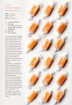 an article about caramels is featured in the magazine