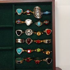 This Is A Huge 42 Piece Bundle Of Brand New In Original Packaging Size 8 Boutique Rings! They Vary In Style, Some Are Stainless Steel, Some Are Silver Or Gold Metal Alloy, And Most Have Various Gemstones! Some Are Men's, Women's And Unisex! All Very Beautiful!! 90s Rings, Jewelry Stacking, Gold Amethyst Ring, Boho Boutique, Stacked Jewelry, The Little Prince, Wide Band Rings, Amethyst Ring, Shop Wallpaper