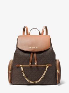 Jet Set Large Logo Backpack | Michael Kors Sac Michael Kors, Studded Backpack, Michael Kors Backpack, Style Sportif, Medium Backpack, Michael Kors Outlet, Black Leather Backpack, Large Backpack, Purses Michael Kors