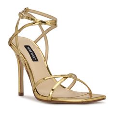 The strappy Tidle ankle strap sandal is an ultra sexy update to an essential dress shoe. The sky high stiletto heel is paired with a modern square toe and multiple criss-crossed skinny straps. Stiletto Sandals, Dress Sandals, Strap Dress, Heel Sandals, Ankle Strap Sandals, Womens High Heels, High Heel Sandals, Stiletto Heel, Strap Sandals