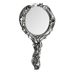 Bats & Moon Hand Mirror Old Hand Mirror, Gothic Hand Mirror, Vintage Hand Mirror, Antique Hand Mirror, Vintage Hand Held Mirror, Flame Princess, Spooky Movies, Eldritch Horror, Bow Bracelet