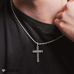 Wearing a cross pendant can be a religious sentiment, a fashion statement or both. Regardless of the reason, make your cross unique with a personal engraving. Engrave a name, a date or a verse from the Bible that hold true to you. Engraved Stainless Steel Cross Necklace, Stainless Steel Cross Pendant Jewelry For Anniversary, Sterling Silver Cross Necklace With Pendant, Engraved White Gold Cross Necklace As Gift, Engraved White Gold Cross Necklace Gift, Stainless Steel Cross Necklace For Anniversary, White Gold Cross Charms For Anniversary, Engraved Cross Necklace For Gifts, Personalized Cross Pendant Necklace For Anniversary