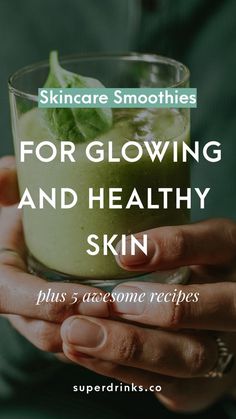 [Skincare Smoothies for Glowing and Healthy Skin]  If you suffer from acne, redness, pimples or dry skin, the good news is: there is an alternative to spending a fortune on skin care products, peelings and facials. Here are our tips and recipes for getting glowing skin with 100% natural, affordable and effective skincare smoothies. #skinglow #healthyskin #clearskin #skincareroutine #skincare #bestskinfoods #superdrinks #topskinvitamins #skincaresmoothies #holisticskincare #healthydrinks Fitness Queen, Acne Redness, Holistic Skin Care, Skin Care Routine For 20s, Clear Skin Tips, Vitamins For Skin, Effective Skin Care Products, Healthy Smoothie, Healthy Skin Care