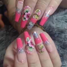 Pretty Acrylic Nails, Summer Nails, Gel Nails, Acrylic Nails, Manicure, Nail Designs, Nail Art, Nails, Nail Arts