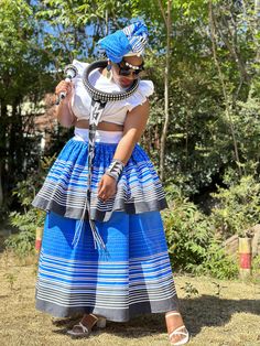 Modern Makoti Outfits, Mgidi Xhosa Outfits, Orange Xhosa Traditional Dresses, Blue Xhosa Traditional Dresses, Seshweshwe Dresses 2021, Xhosa Traditional Attire, Xhosa Attire, Traditional Attires, African Traditional Wear