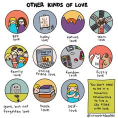 an image of different kinds of love