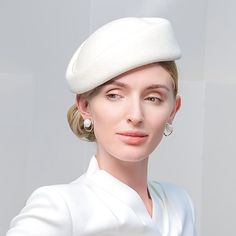 Category:Hats; Embellishment:Faux Pearl,Cap; Gender:Women's; Tips:The color of embellishments are shown as picture.; Quantity:1PC; Theme:Wedding,Fashion; Diameter:20.5; Style:Wedding,Elegant; Hats Category:Beret Hat; Occasion:Evening Party,Wedding; Material:100% Wool; Width:80; Head Circumference:53-57; Brand:EE; Front page:WE; Shipping Weight:0.12; Listing Date:08/19/2024; Head Circumference: Holiday Headpiece, White Beret, Top Hats For Women, 23 Style, Cheap Party, Elegant Hats, Wool Fedora, Wool Berets, Fancy Hats