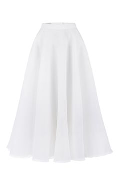 Elevate your bridal ensemble with the Stella Organza Skirt, a stunning organza midi skirt designed to add a modern touch to your wedding look. Crafted from premium organza fabric, this skirt offers a beautiful, airy silhouette that gracefully flows with every step you take. The high-waisted design is complemented by a discreet zip closure, ensuring a seamless and elegant fit. This versatile piece can be paired with a variety of tops to create a unique and personalized bridal outfit. The Stella O Organza Midi Skirt, Modern Wedding Theme, Organza Bridal, Belle Silhouette, Organza Skirt, Bridal Outfit, Wedding Look, Modern Bridal, Organza Fabric