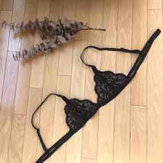 Sexy Lace Black Bralette . *Nwt* The Tag Says Large But This Would Fit A Xs/ Small Best . I Wear A 36b/32c And The 2 Nd One I Brought Doesn’t Fit . Adjustable Straps . Hook Closure . Super Cute And Lightweight ! Black Strappy Fitted Bra, Adjustable Straps Triangle Top For Night Out, Fitted Strappy Bra For Night Out, Black Fitted Strappy Bra, Strappy Bra For Night Out, Fitted Triangle Top Bra For Night Out, Fitted Black Triangle Top Bra, Black Triangle Top Bra For Night Out, Bra Bags