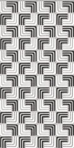 a black and white pattern with squares on it