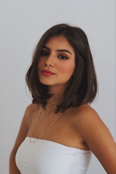 Haircut Inspo, Short Brown Hair, Medium Hair Cuts, Long Bob, Shoulder Length Hair