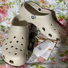 Croc Bae, Tan Crocs, Disney Crocs, Gardening Shoes, Crocs Baya, White Crocs, Classic Crocs, Studded Clogs, Shoes Crocs