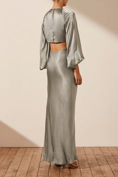 La Lune Twist Front Cut Out Maxi Dress | Sage | Dresses | Shona Joy – Shona Joy International Silk Maxi Dress In Solid Color, Sage Dresses, Cut Out Maxi Dress, Dress Sage, Sage Dress, Shona Joy, Clean Environment, Silk Touch, Twist Front