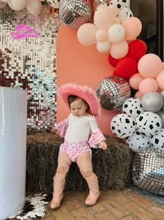 girls first rodeo birthday party / man i feel like i’m one / disco cowgirl / disco rodeo Birthday Party Man, First Rodeo Party, Second Birthday Photos, First Rodeo Birthday Party, Disco Rodeo, Cowboy First Birthday