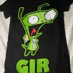 Condition: Excellent/ Was In Storage Size: Small Vintage Nostalgic Invader Zim Gir Top From Hot Topic #Scene Kids #Emo #Nostalgia #2000s Scene Shirt, Scene Outfits, Gift Inspo, Invader Zim, Hot Topic, Vintage Tops, Womens Tops, Tops & Tees, Women Shopping