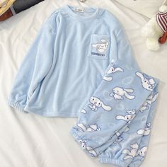 Hello Kitty Outfit, Sanrio Clothes, Adorable Clothes, Kitty Clothes, Hello Kitty Clothes, Cute Pjs, Cute Pajama Sets, Soft Boy, Blue Theme