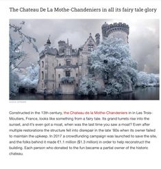 the chateau de la motte - chadennes in all its fairy tale glory