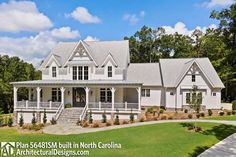 this is an image of a house in north carolina with porches and wraparounds