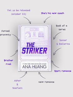 The Striker Anna Huang, The Striker Book Pdf, The Striker Book Quotes, Interesting Books To Read For Teens, The Striker Book, Book Tropes, Books Romance Novels, Romance Books Worth Reading