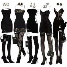 Goth Elegant Outfit, Daring Diva Outfits, Edgy Clothes, فستان سهرة, Swaggy Outfits, Goth Outfits, Edgy Outfits, Stage Outfits