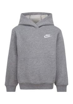 He'll be ready for a day of play in this awesome cotton-blend hoodie from Nike. Pair it with his favorite outfit for a super cool look. | Nike Boys 4-7 Club Fleece Hoodie, Grey Nike Club Fleece, Designated Survivor, Look Nike, Champion Clothing, Bridal Boots, Nike Boys, Versace Shop, Nike Boy, Nike Sweatshirts