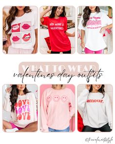 Sharing some cute Valentine’s day graphic tees that are also perfect for Galentine’s day! Cute Valentines Day Outfits, Day Outfit Ideas, White Graphic Tee, Day Outfits, New Years Eve Outfits