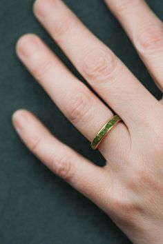 The Erinn, Gold, Imperial Diopside, Flakes Green 14k Gold Half Eternity Rings, 14k Gold Green Half Eternity Ring, Green Half Eternity Ring In 14k Gold, Heirloom Style Green Emerald Ring With Polished Finish, Heirloom Style Polished Emerald Ring, Green Peridot Jewelry For Promise, Green Peridot Promise Jewelry, Green 14k Gold Half Eternity Jewelry, 14k Gold Green Half Eternity Jewelry