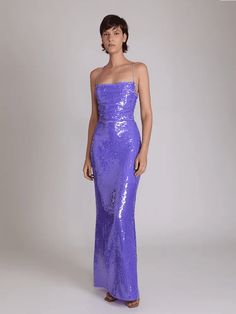 Sleeve Style: Spaghetti Strap Dresses Length:Ankle-Length Decoration: Sequins Sleeve Length(cm): Sleeveless Silhouette: Sheath Strappy Backless Dress, Full Sequin Dress, Slim Long Dress, Long Dress Summer, Sequins Dress, Sequin Dresses, Sequin Sleeve, Summer Elegant, Sequin Maxi Dress