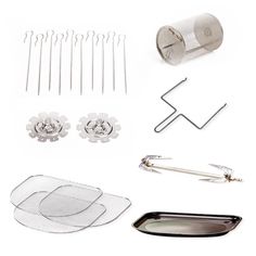 the contents of a disposable kit including scissors, forks and spoons